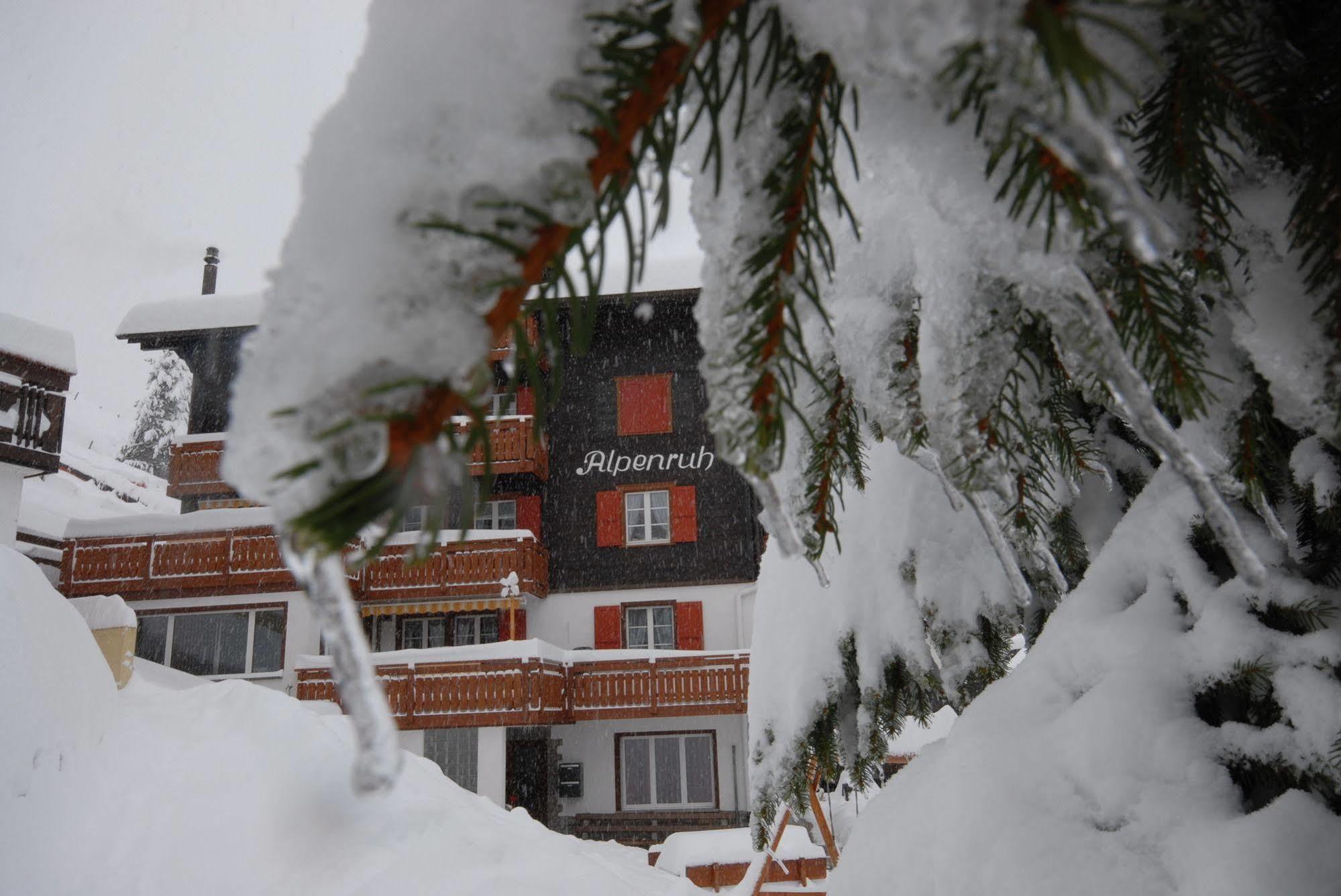 Chalet Alpenruh Saas-Fee Bagian luar foto